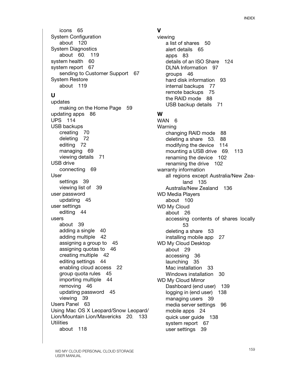 Western Digital My Cloud Mirror User Manual User Manual | Page 164 / 166