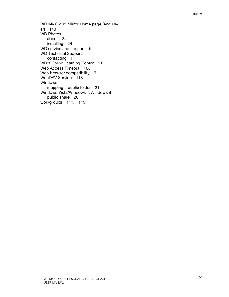 Western Digital My Cloud Mirror User Manual User Manual | Page 165 / 166