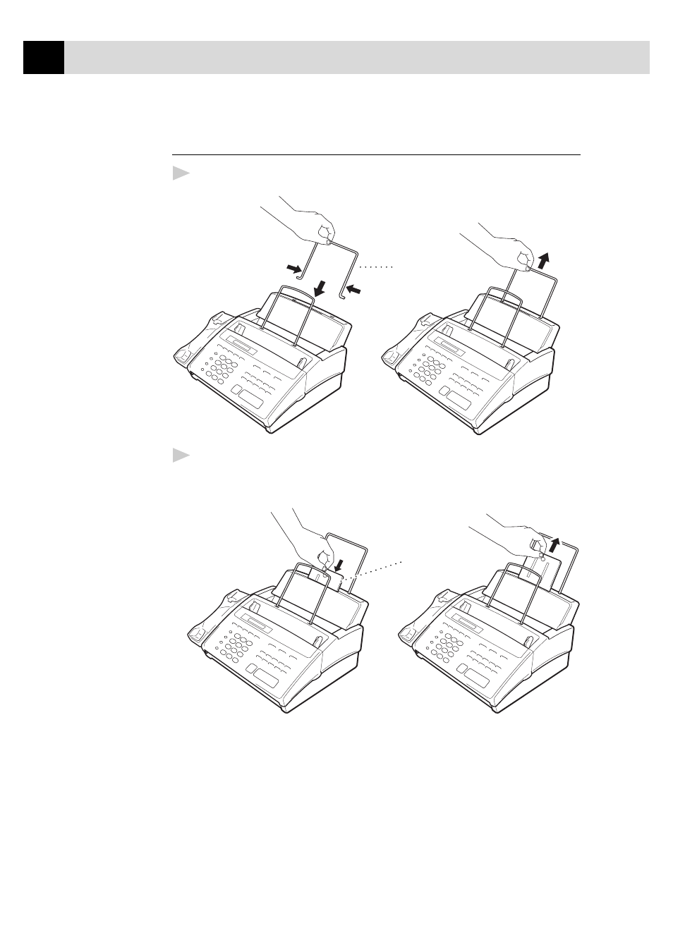 Attach the paper wire extension and paper support | Brother FAX 870MC User Manual | Page 20 / 165