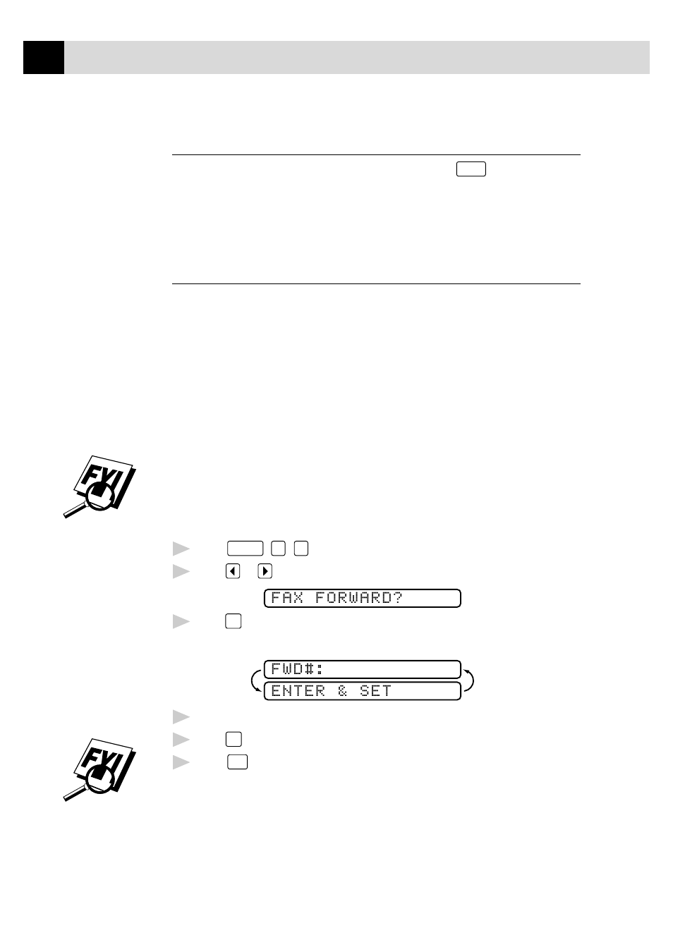 Recording a conversation, Fax forwarding/paging, Programming a fax forwarding number | Recording a conversation fax forwarding/paging, Erasing voice information in memory box, Personal mailbox, Recording personal mailbox ogm/password | Brother FAX 870MC User Manual | Page 96 / 165