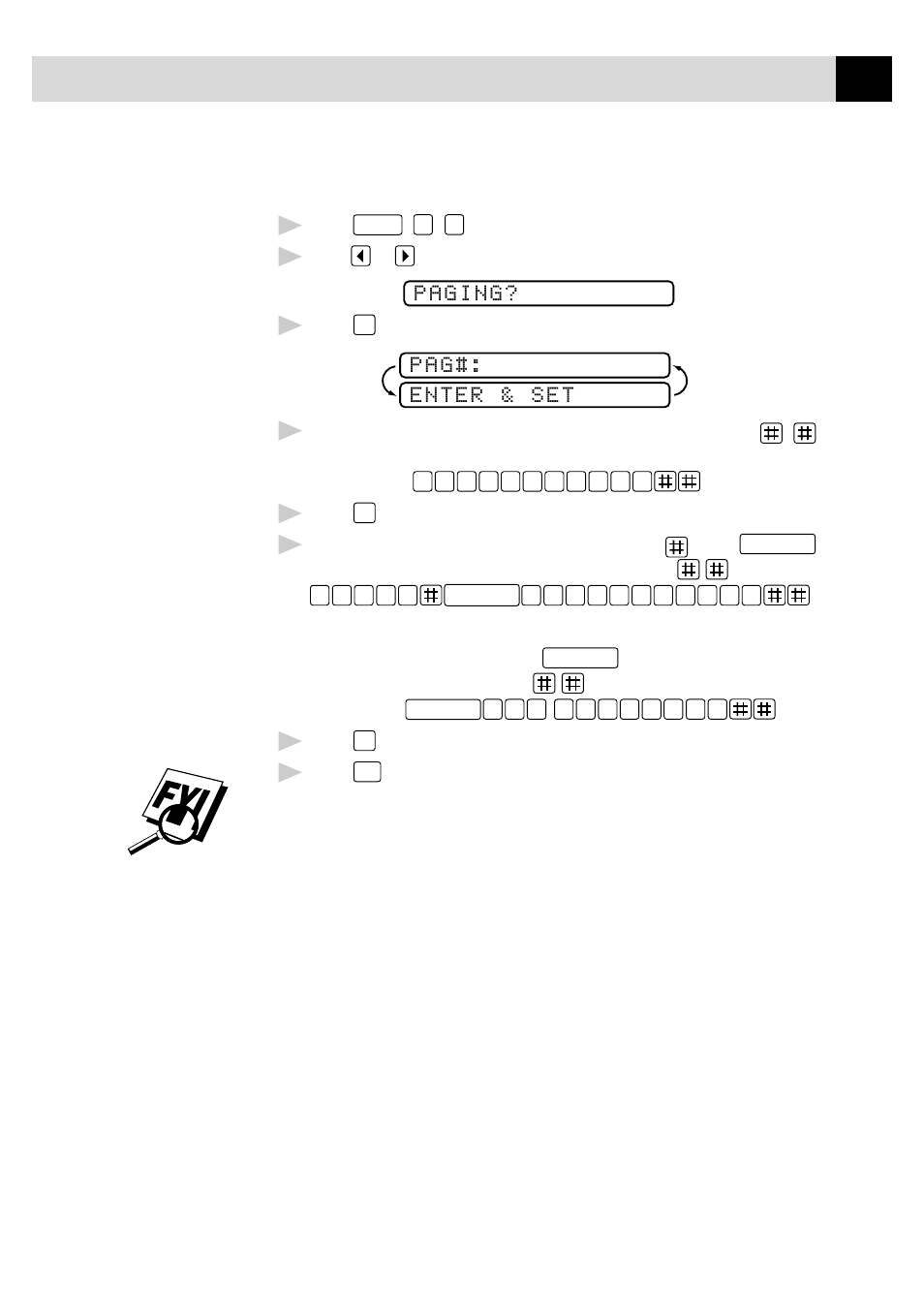 Programming paging number | Brother FAX 870MC User Manual | Page 97 / 165