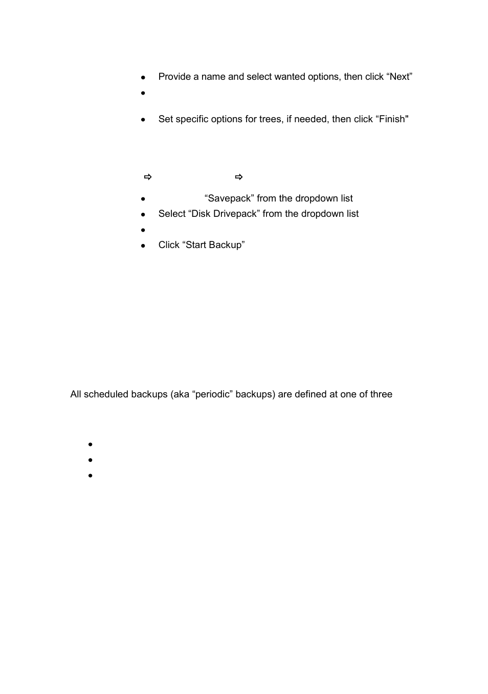 Schedule a backup, Backup levels, Create a new backup schedule | Chedule a, Ackup | Western Digital WD Arkeia RAx300T Installation and Configuration Guide User Manual | Page 24 / 33
