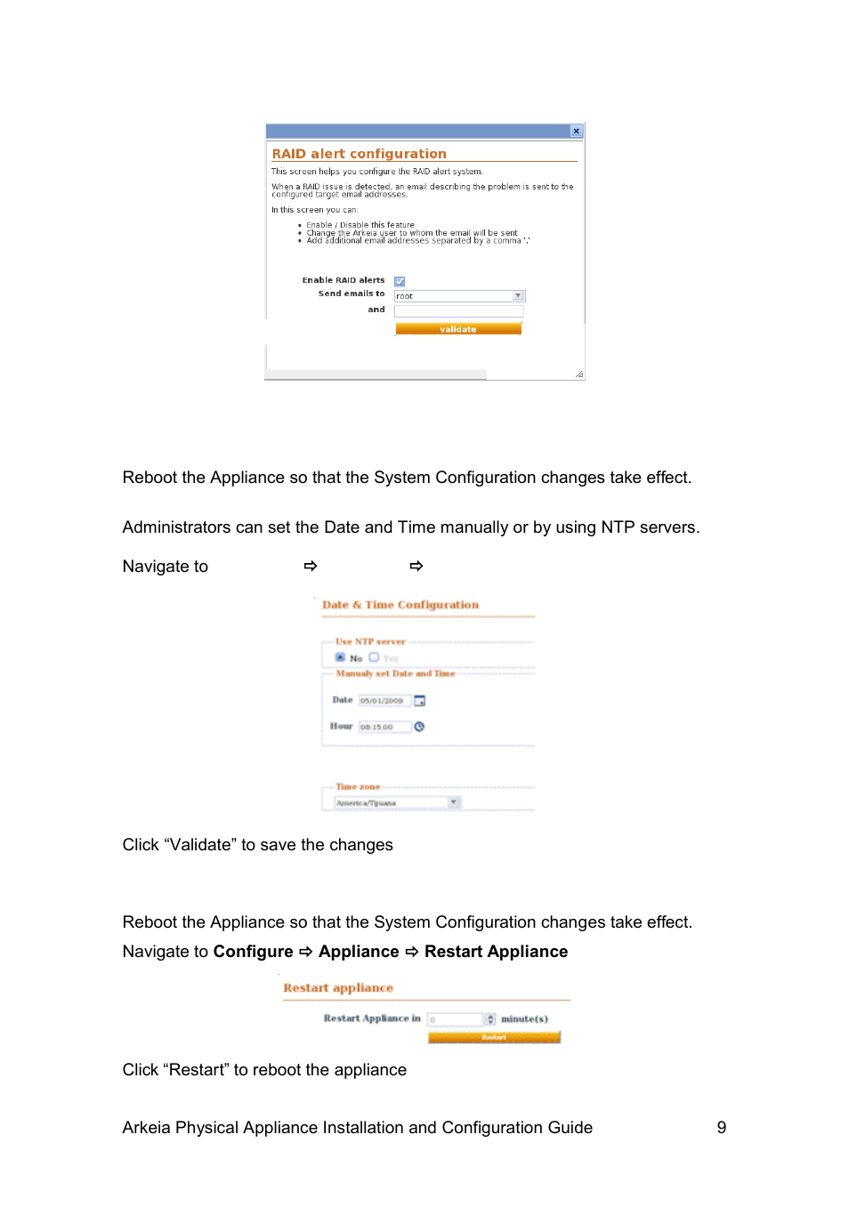 Ate and, Eboot the, Ppliance | Western Digital WD Arkeia R620 Installation and Configuration Guide User Manual | Page 15 / 35
