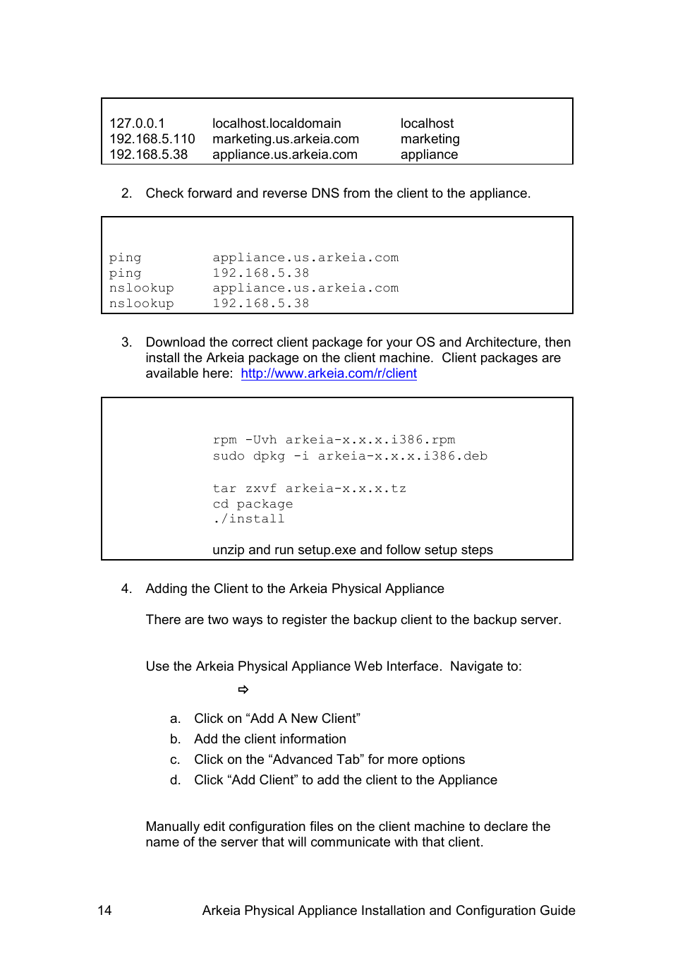 Western Digital WD Arkeia R620 Installation and Configuration Guide User Manual | Page 20 / 35