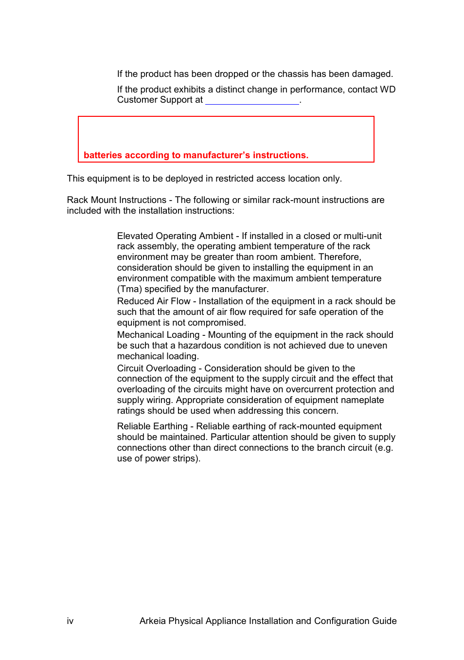 Western Digital WD Arkeia R620 Installation and Configuration Guide User Manual | Page 4 / 35