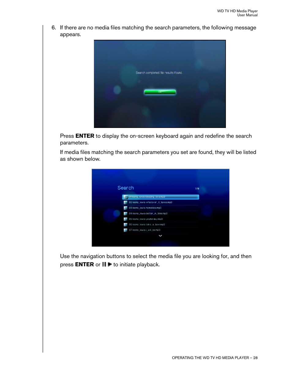 Western Digital WD TV HD Media Player (Gen 2) User Manual User Manual | Page 31 / 92