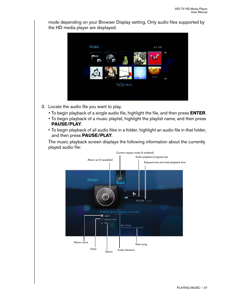 Western Digital WD TV HD Media Player (Gen 2) User Manual User Manual | Page 40 / 92