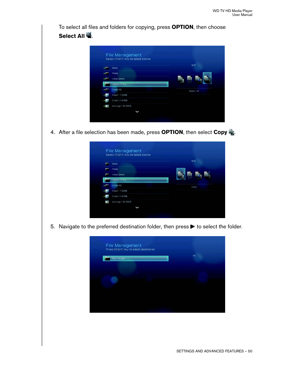 Western Digital WD TV HD Media Player (Gen 2) User Manual User Manual | Page 53 / 92