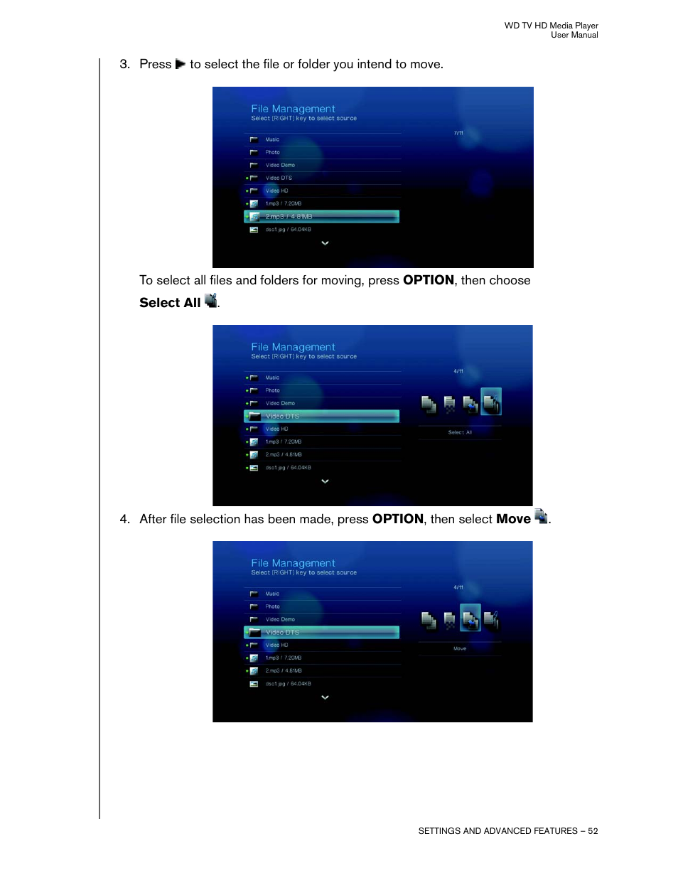 Western Digital WD TV HD Media Player (Gen 2) User Manual User Manual | Page 55 / 92