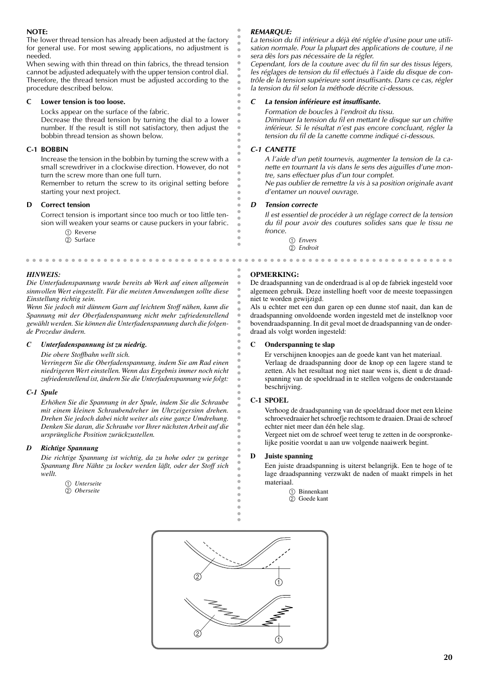 Brother VX 1400 User Manual | Page 27 / 65