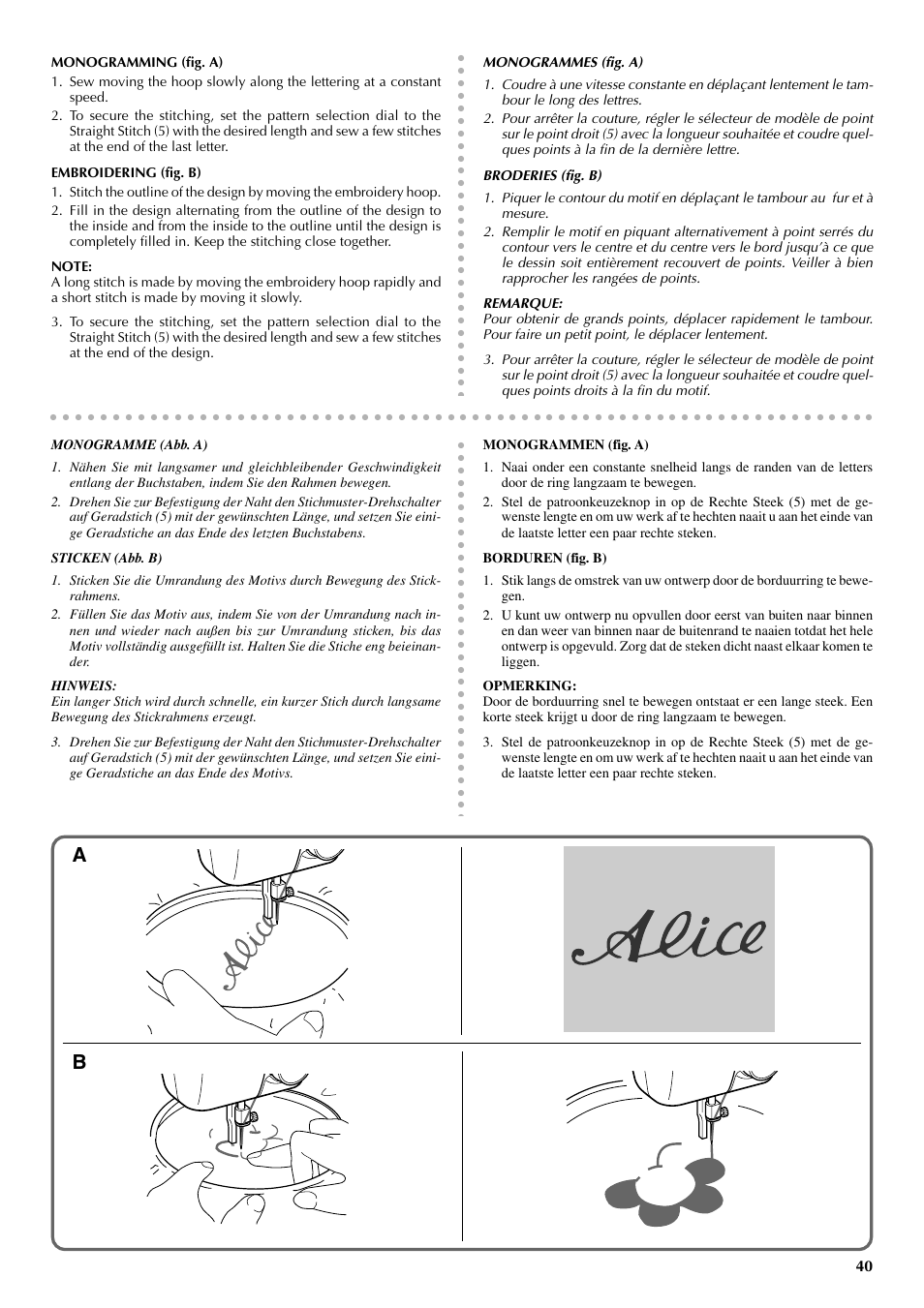Brother VX 1400 User Manual | Page 47 / 65