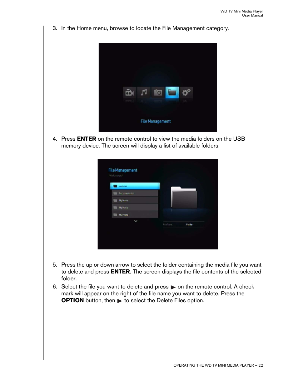 Western Digital WD TV Mini Media Player User Manual User Manual | Page 26 / 66