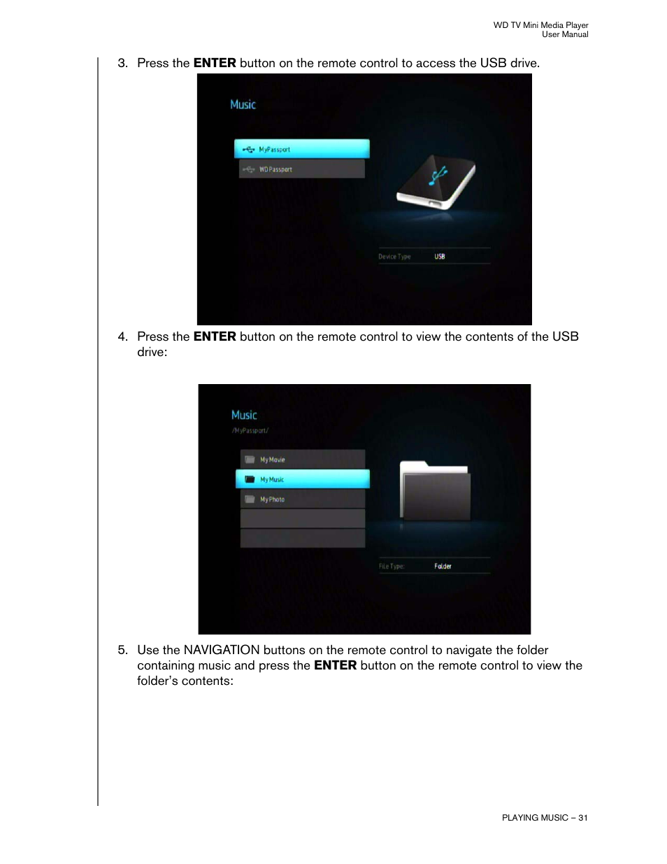 Western Digital WD TV Mini Media Player User Manual User Manual | Page 35 / 66