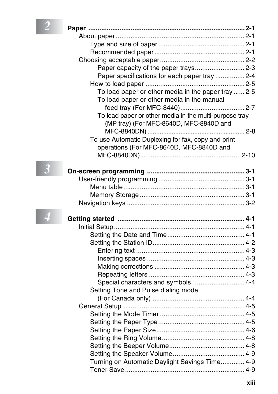 Brother MFC-8440  B User Manual | Page 15 / 231