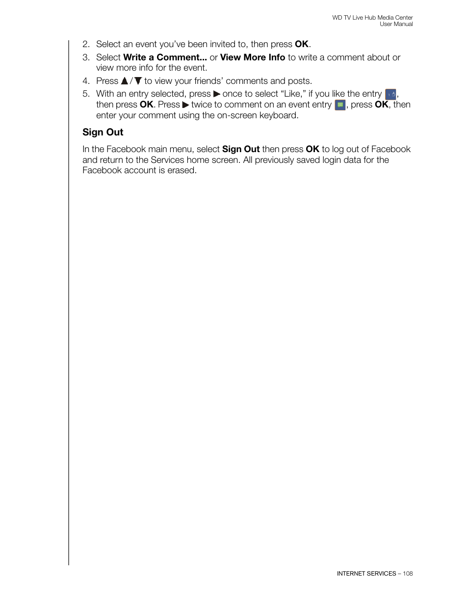 Sign out | Western Digital WD TV Live Hub Media Center User Manual User Manual | Page 113 / 241