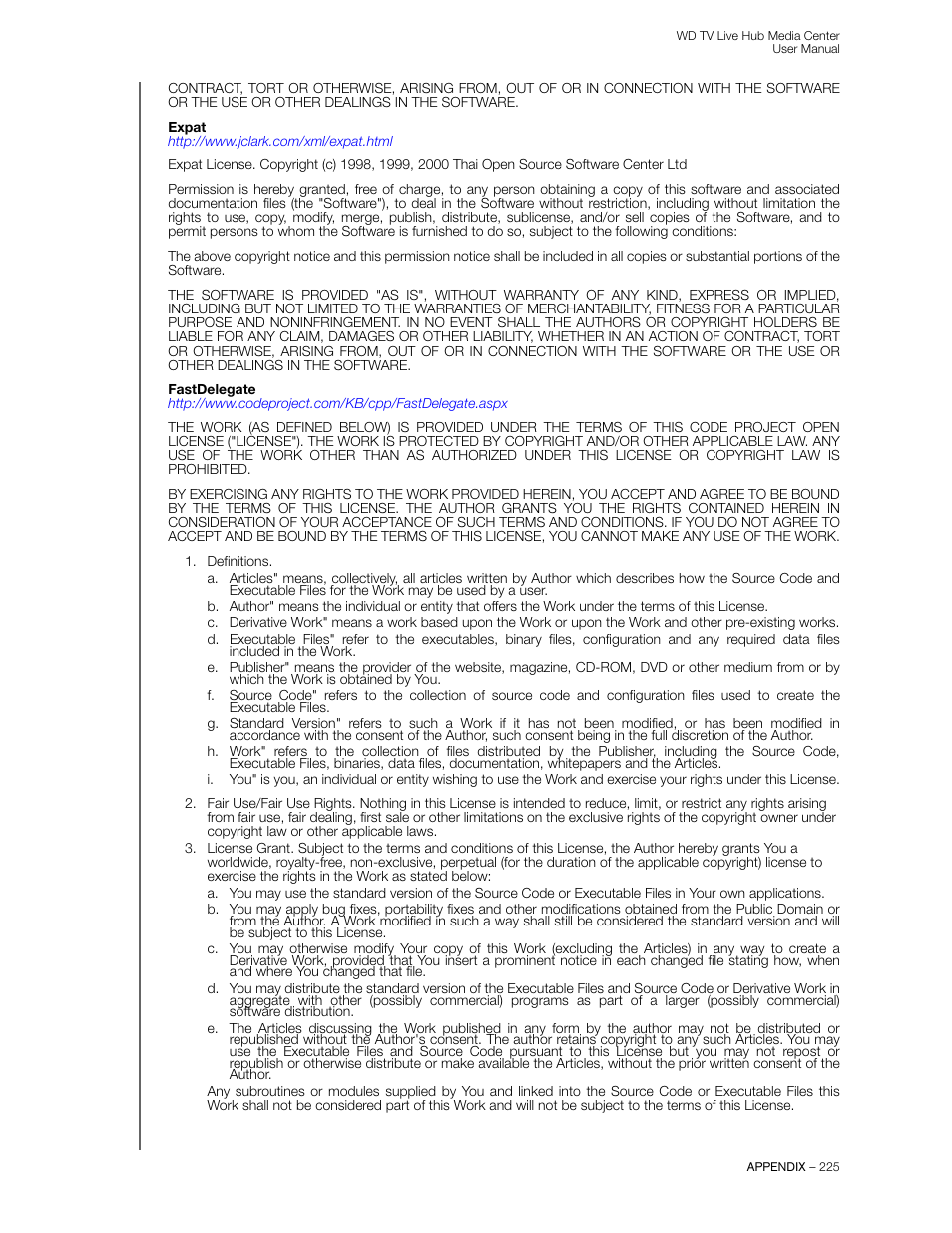 Western Digital WD TV Live Hub Media Center User Manual User Manual | Page 230 / 241