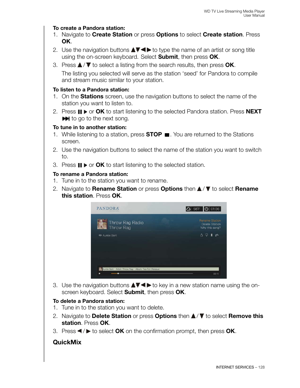 Quickmix | Western Digital WD TV Live Streaming Media Player (Gen 3) User Manual User Manual | Page 133 / 237