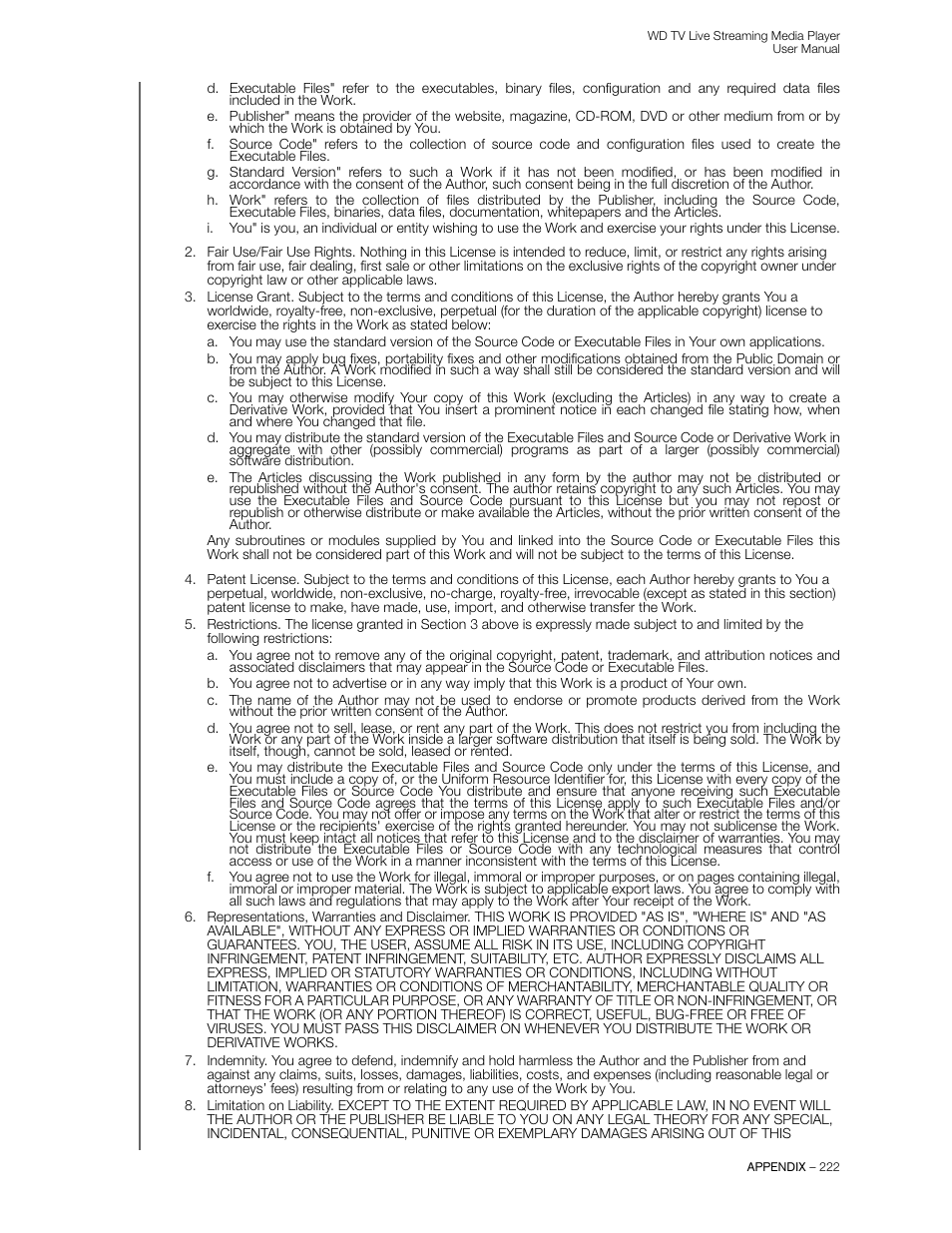 Western Digital WD TV Live Streaming Media Player (Gen 3) User Manual User Manual | Page 227 / 237