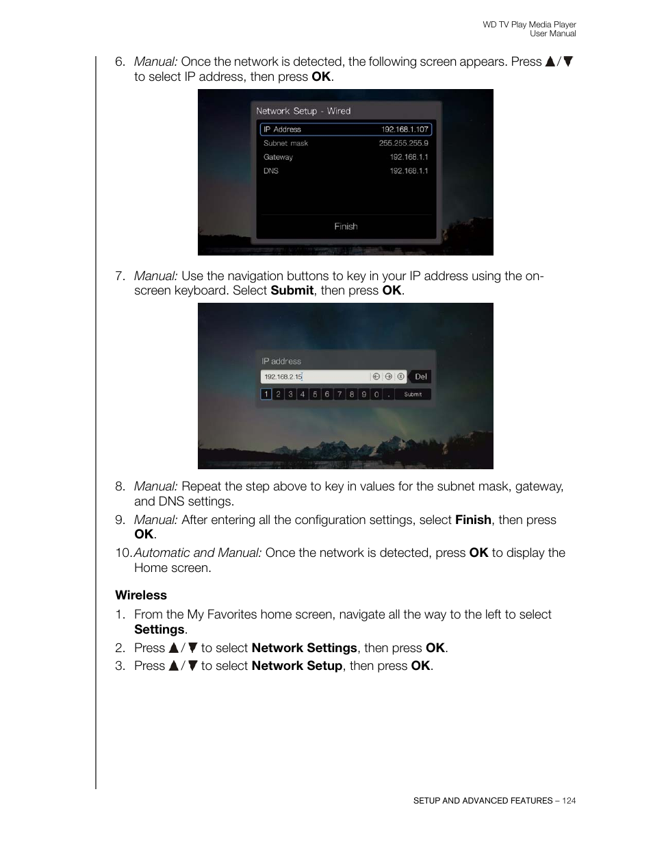 Wireless | Western Digital WD TV Play Media Player User Manual User Manual | Page 129 / 171