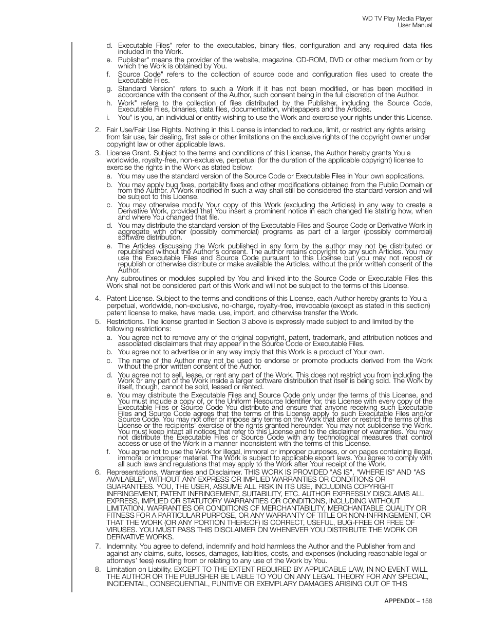Western Digital WD TV Play Media Player User Manual User Manual | Page 163 / 171