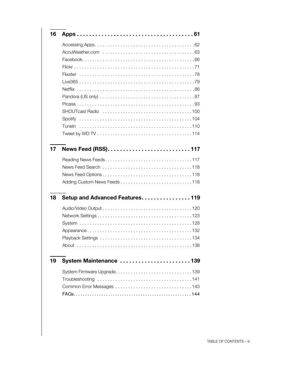 Western Digital WD TV Play Media Player User Manual User Manual | Page 4 / 171