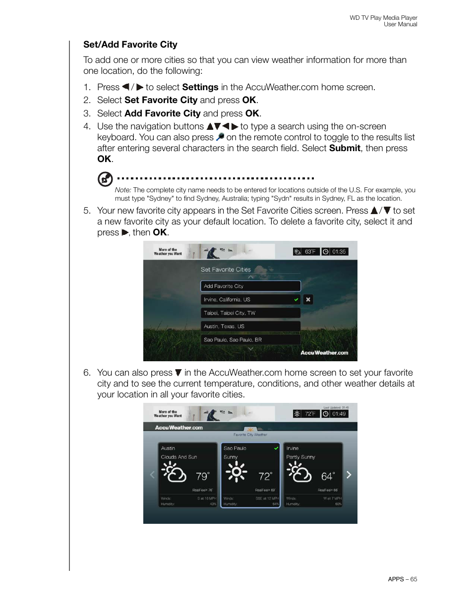 Western Digital WD TV Play Media Player User Manual User Manual | Page 70 / 171