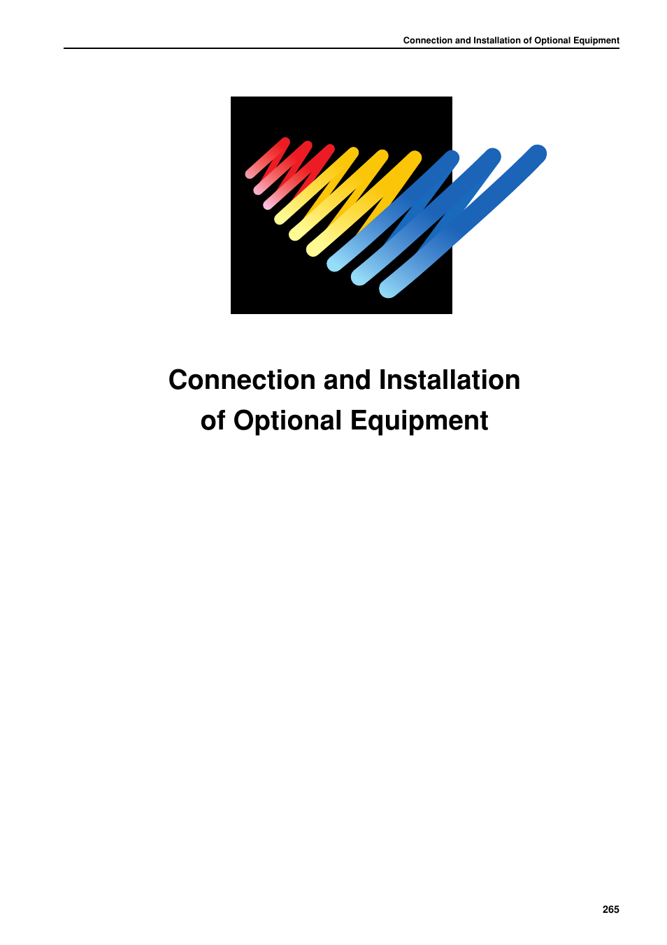 Connection and installation of optional equipment | Brother BES-962BC User Manual | Page 267 / 270