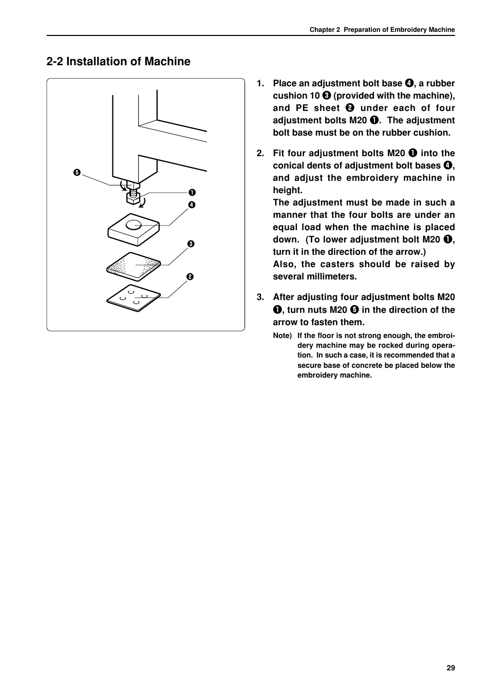 2 installation of machine | Brother BES-962BC User Manual | Page 31 / 270