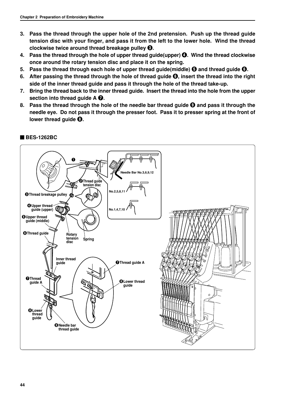 Brother BES-962BC User Manual | Page 46 / 270