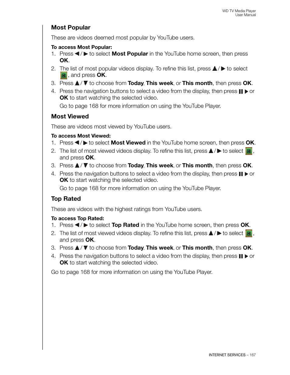 Most popular, Most viewed, Top rated | Western Digital WD TV User Manual User Manual | Page 172 / 244