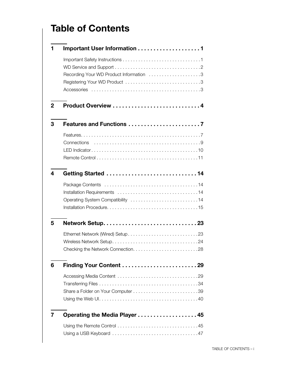 Western Digital WD TV User Manual User Manual | Page 2 / 244