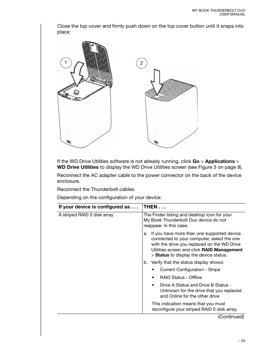 Western Digital My Book Thunderbolt Duo User Manual User Manual | Page 29 / 38