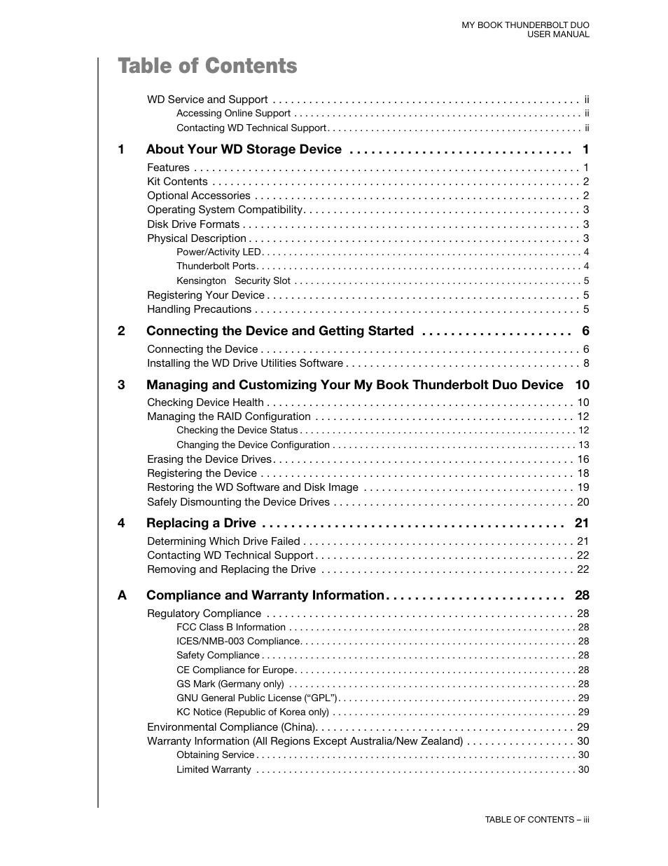 Western Digital My Book Thunderbolt Duo User Manual User Manual | Page 3 / 38