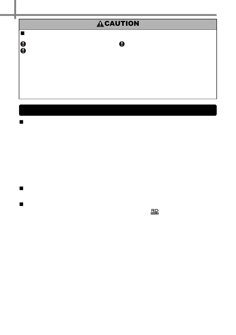 General precautions, Caution | Brother TD4000 User Manual | Page 10 / 80