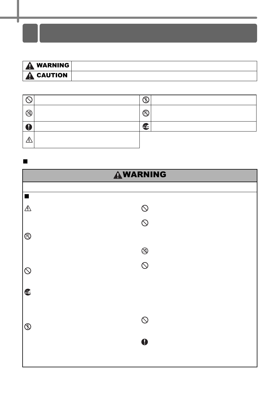 Safety precautions, Warning | Brother TD4000 User Manual | Page 8 / 80