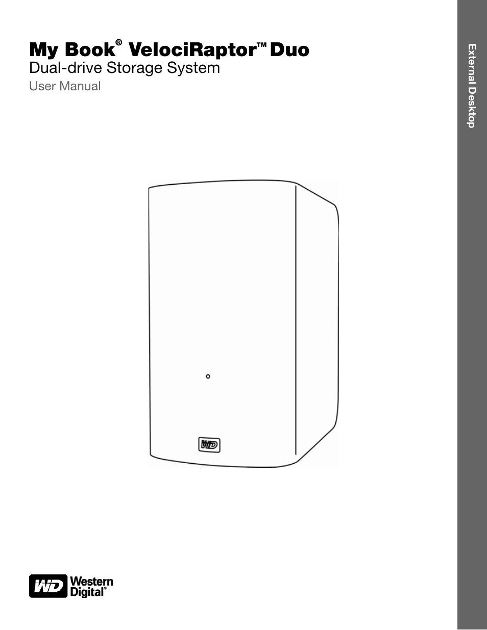 Western Digital My Book VelociRaptor Duo User Manual User Manual | 38 pages