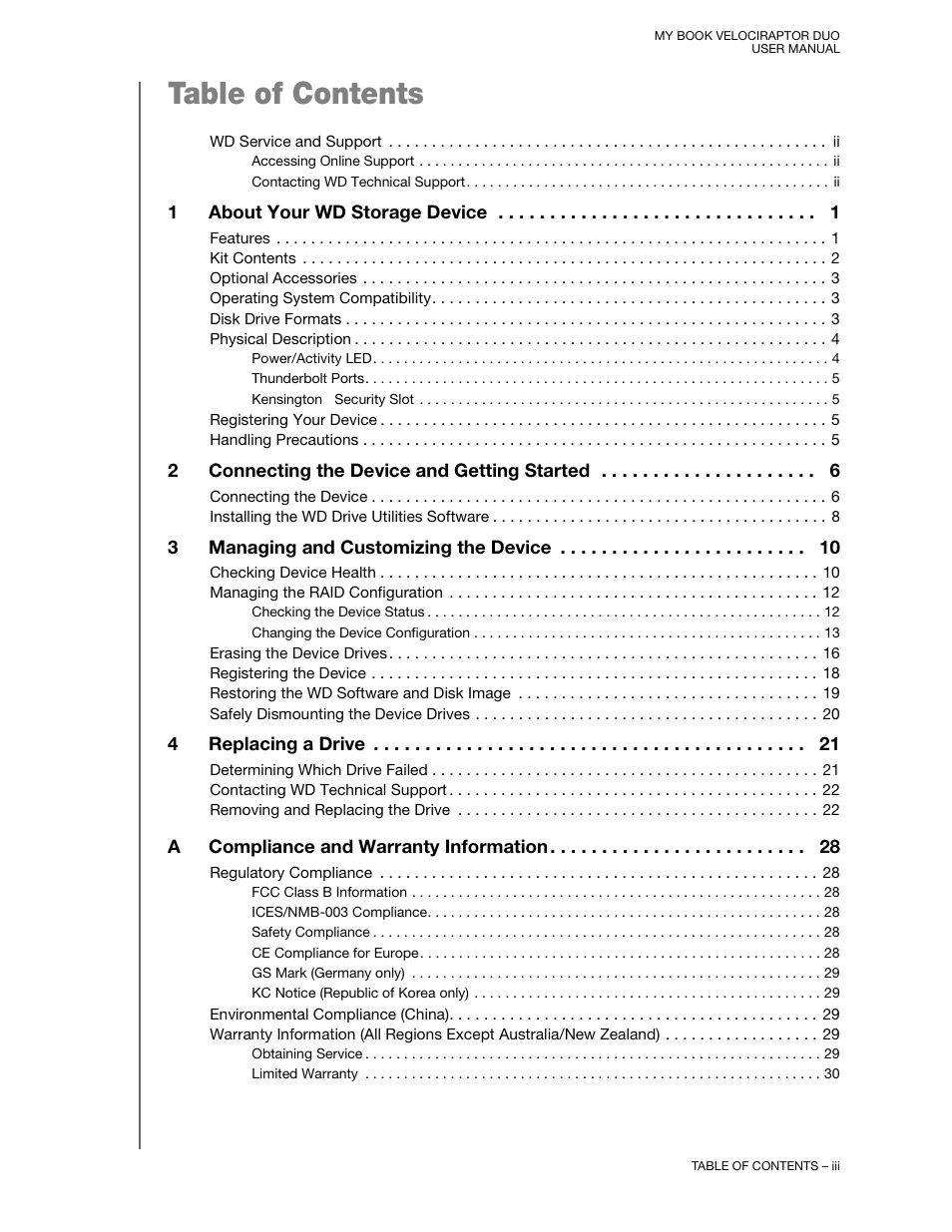 Western Digital My Book VelociRaptor Duo User Manual User Manual | Page 3 / 38