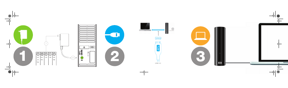 Western Digital My Book for Mac (USB 3.0) Quick Install Guide User Manual | Page 2 / 5