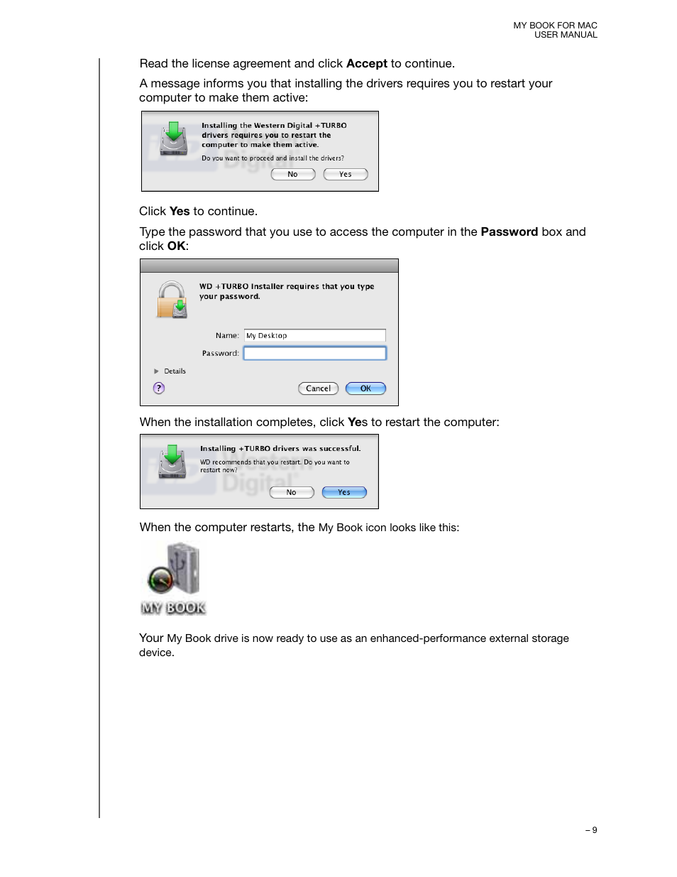 Western Digital My Book for Mac (USB 3.0) User Manual User Manual | Page 13 / 43