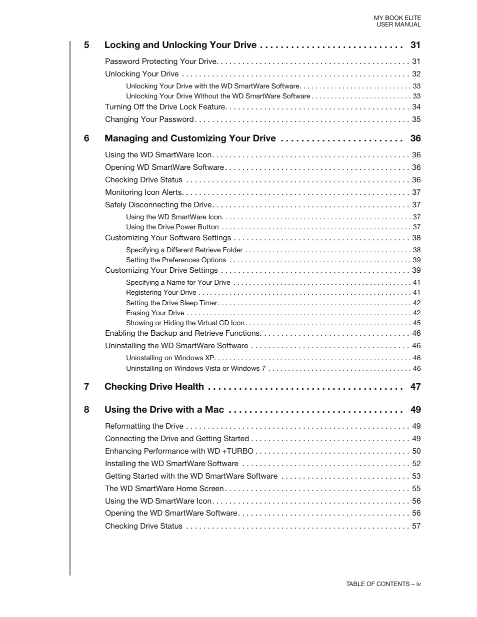 Western Digital My Book Elite User Manual User Manual | Page 4 / 85