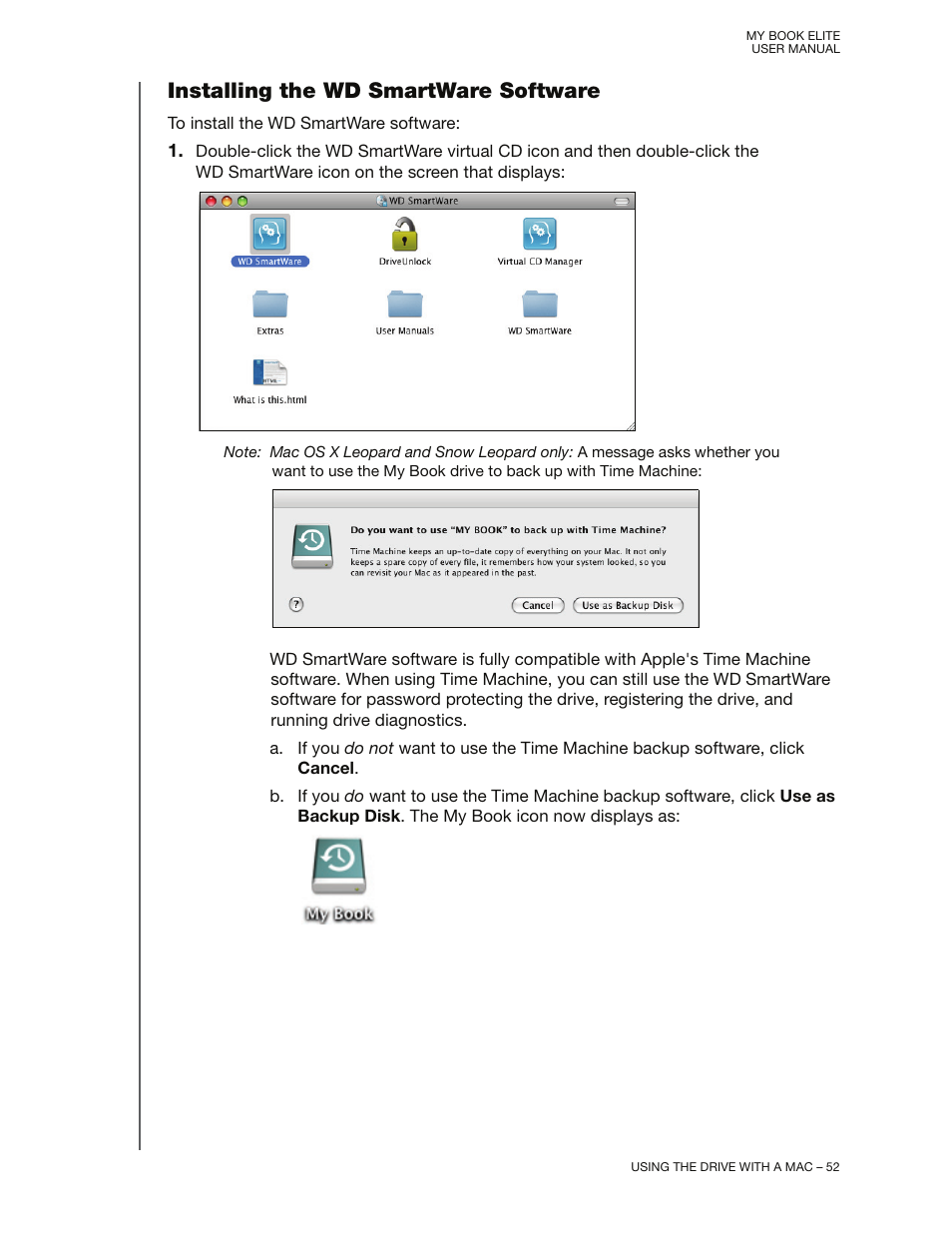 Installing the wd smartware software | Western Digital My Book Elite User Manual User Manual | Page 57 / 85
