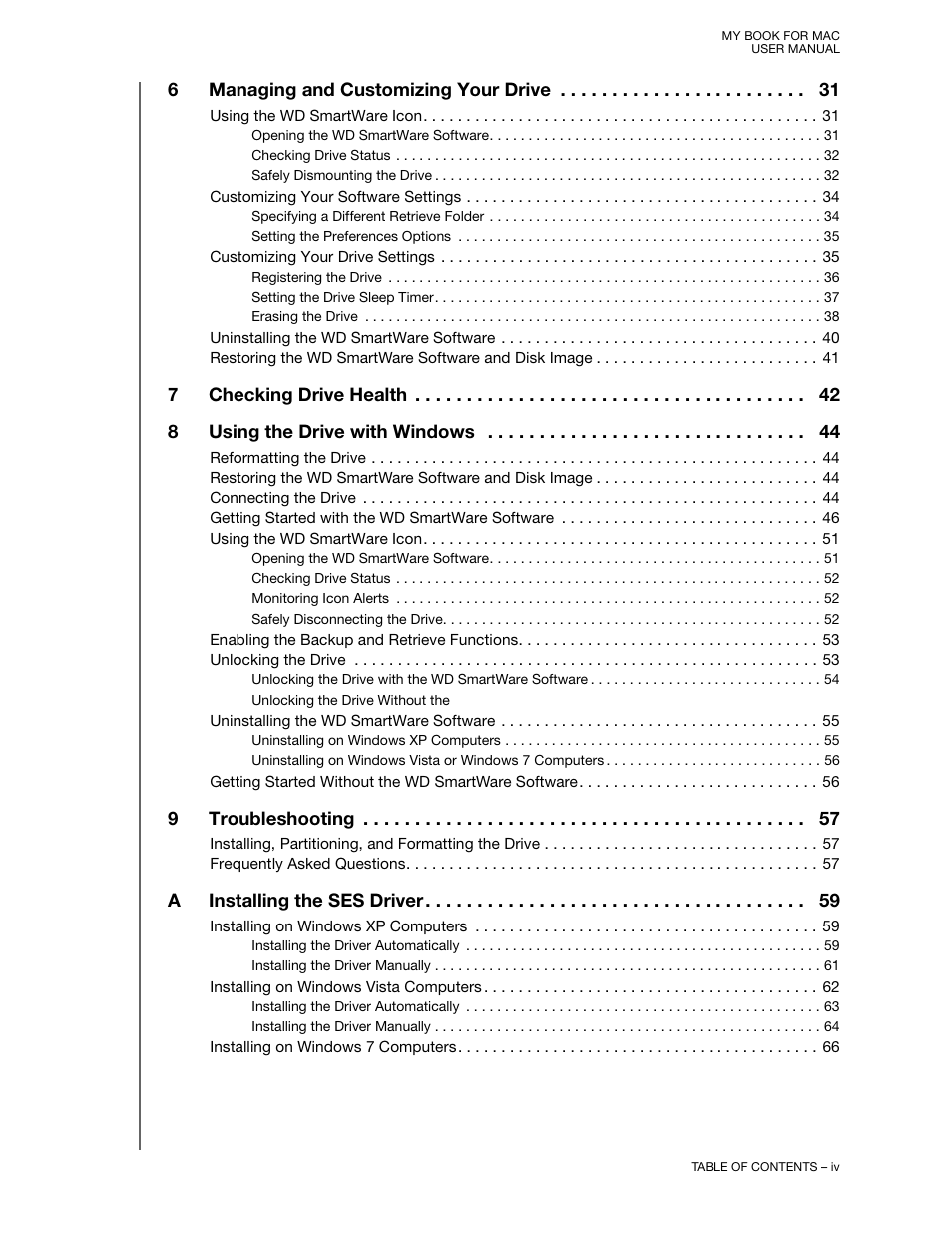 Western Digital My Book for Mac User Manual User Manual | Page 4 / 78