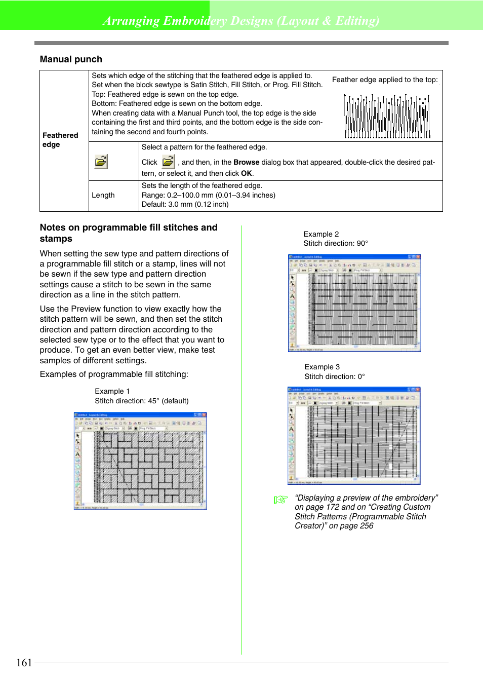 Arranging embroidery designs (layout & editing) | Brother PE-DESIGN V7 User Manual | Page 167 / 361