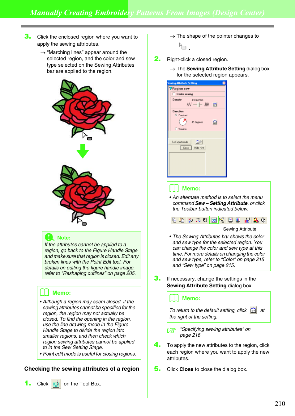 Brother PE-DESIGN V7 User Manual | Page 216 / 361