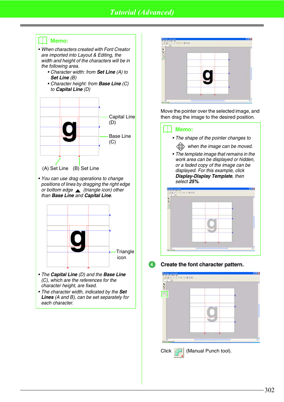 Tutorial (advanced) | Brother PE-DESIGN V7 User Manual | Page 308 / 361