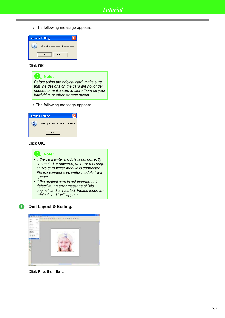 Tutorial | Brother PE-DESIGN V7 User Manual | Page 38 / 361