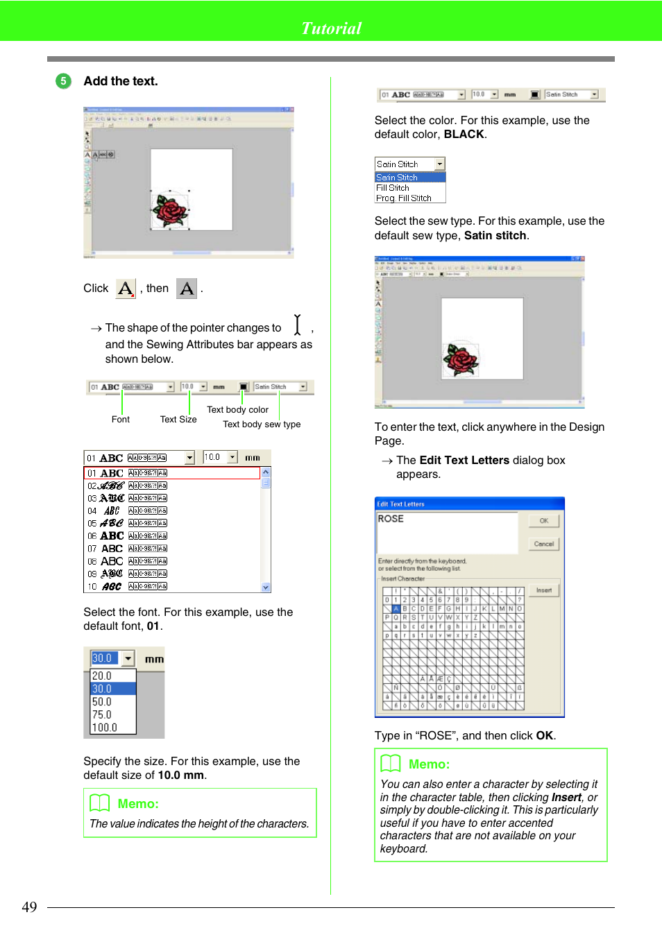 Tutorial | Brother PE-DESIGN V7 User Manual | Page 55 / 361