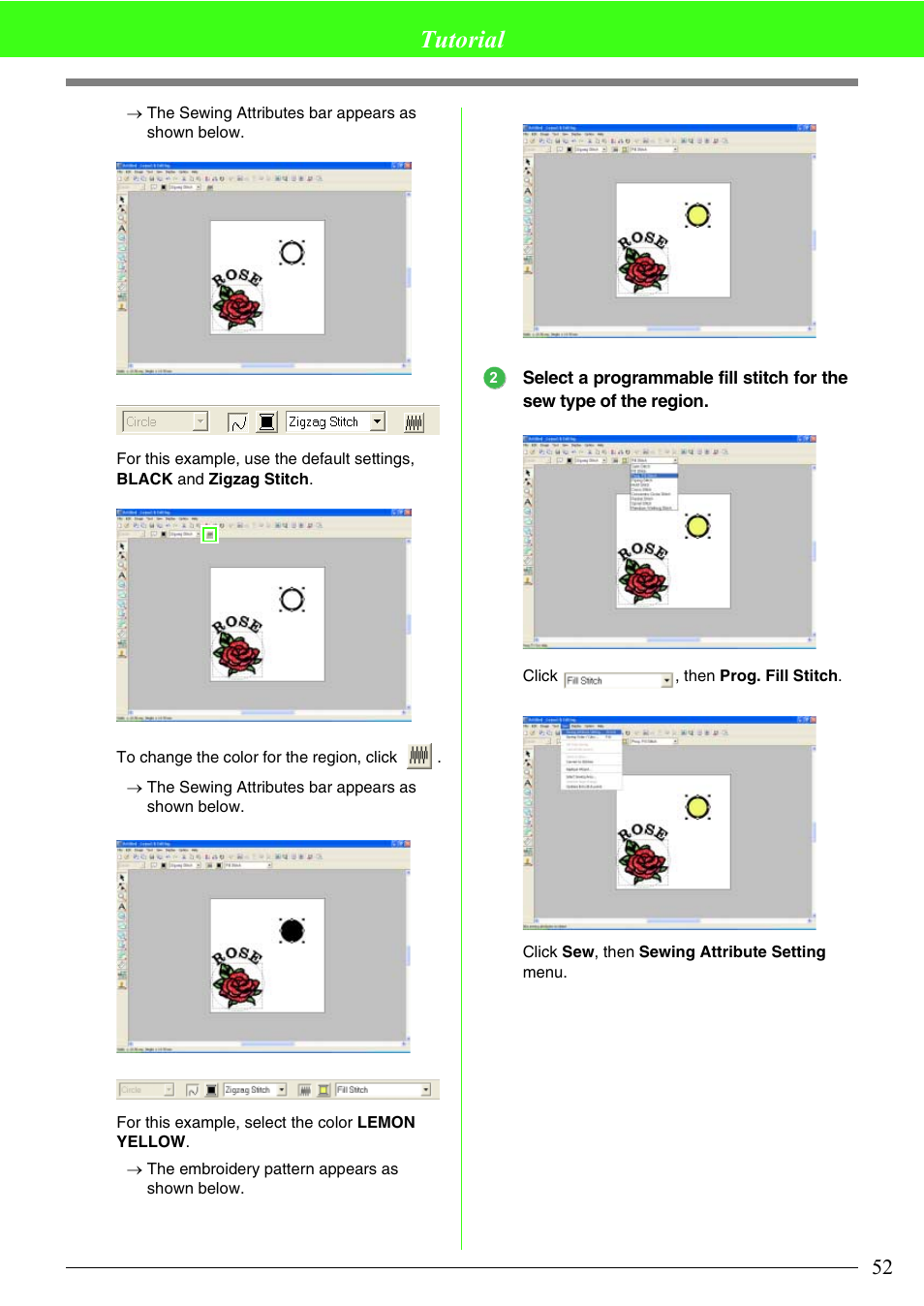 Tutorial | Brother PE-DESIGN V7 User Manual | Page 58 / 361