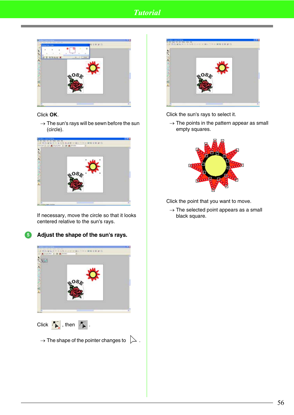 Tutorial | Brother PE-DESIGN V7 User Manual | Page 62 / 361