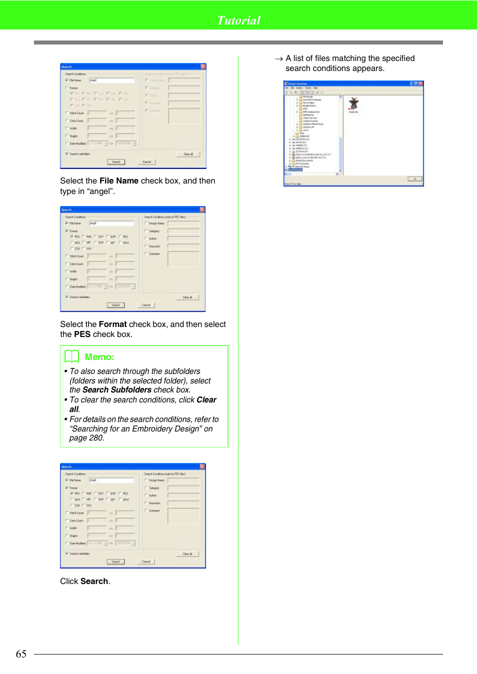 Tutorial | Brother PE-DESIGN V7 User Manual | Page 71 / 361